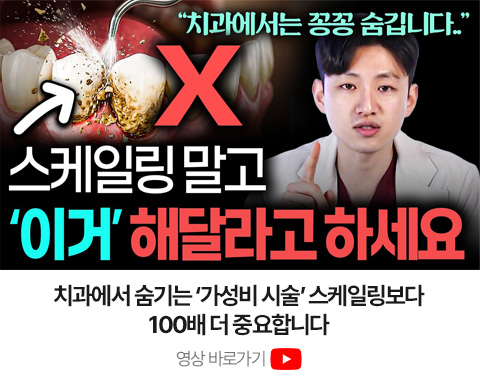 스케일링보다 중요한 치과 관리 방법